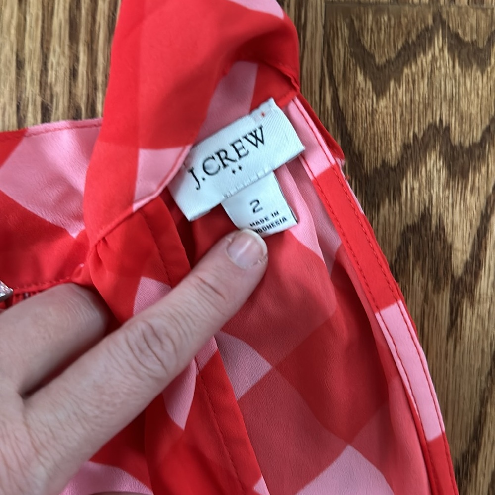 J. Crew Factory Gingham Top - Picture 3 of 4